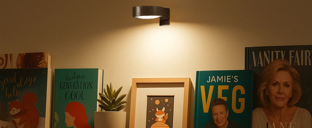 Battery Operated Picture Light Magnetic Led Painting Light with Remote Dimmable Timer 3 Lighting Modes Art Display Light Black